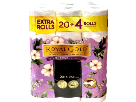 Royal Gold Elegant Toilet Roll 24pcs pack For Sale