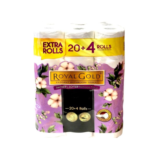 Royal Gold Elegant Toilet Roll 24pcs pack For Sale