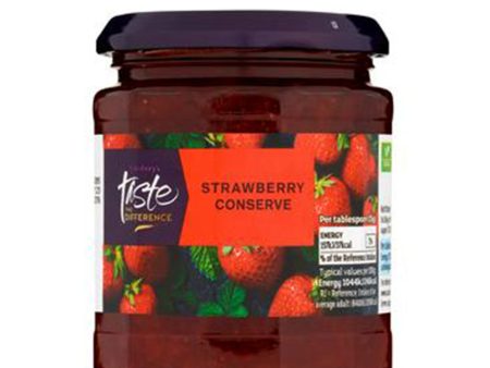 Sainsburys Taste The Difference Strawberry Conserve 340g Discount