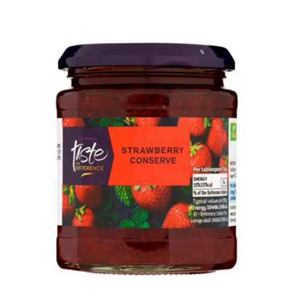 Sainsburys Taste The Difference Strawberry Conserve 340g Discount