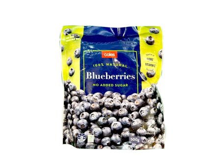 Coles Frozen Fruit Blueberries 500g Online now