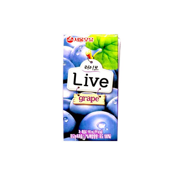 Seoul Milk Live Grape Juice 190ml Sale