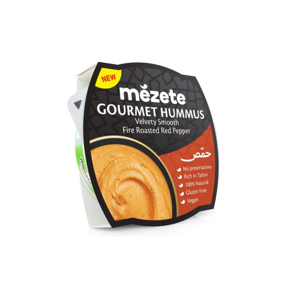 Mezete Gourmet Hummus Fire Roasted Red Pepper Dips 215g For Discount