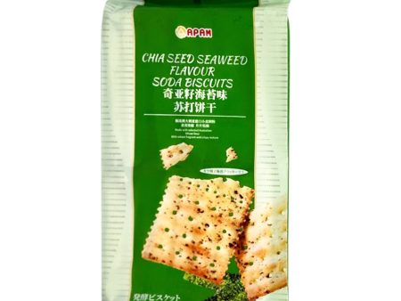 Apam Chia Seed Seaweed Flavor Soda Biscuits 400g Cheap