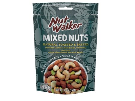 Nut Walker Natural Toasted and Salted Mixed Nuts 150g Hot on Sale