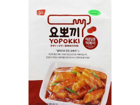 Yoppoki Sweet and Spicy Topokki Pouch Rice Cake 280g For Sale