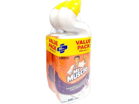 Mr Muscle Advanced Toilet Cleaner Lavender 500ml x 2 For Sale