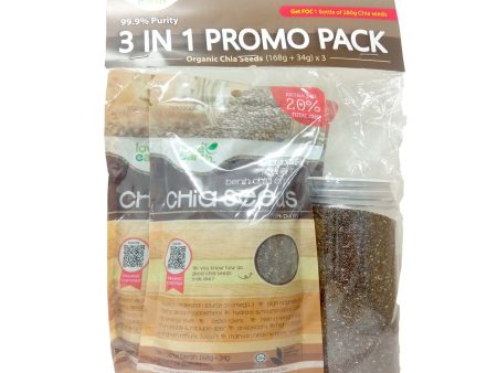 Love Earth Organic Chia Seeds 168g x 3 Fashion