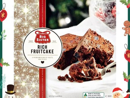 Big Sister Christmas Rich Fruit Cake 800g on Sale