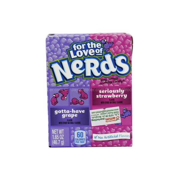 Wonka Nerds Candy Grape and Strawberry Flavours 46.7g For Discount