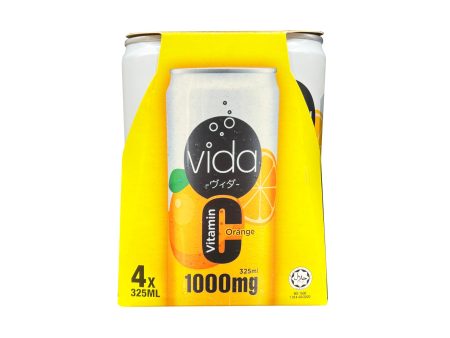 Vida C Orange Sparkling Flavoured Drink 325ml Supply