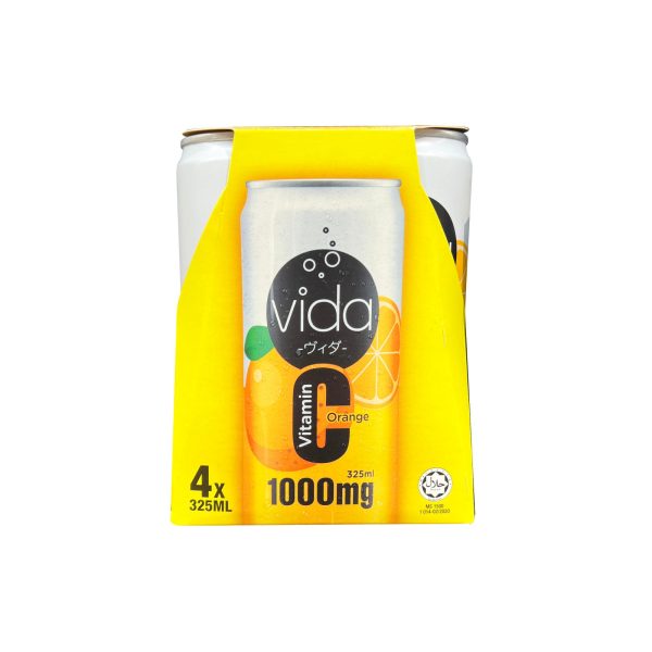 Vida C Orange Sparkling Flavoured Drink 325ml Supply