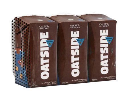 Oatside Chocolate Oat Milk 200ml x 3 Discount