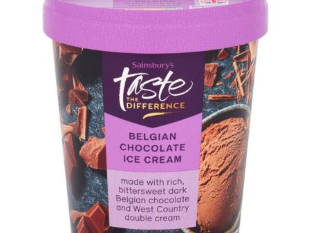 Sainsburys Taste The Difference Chocolate Ice Cream 480ml Discount