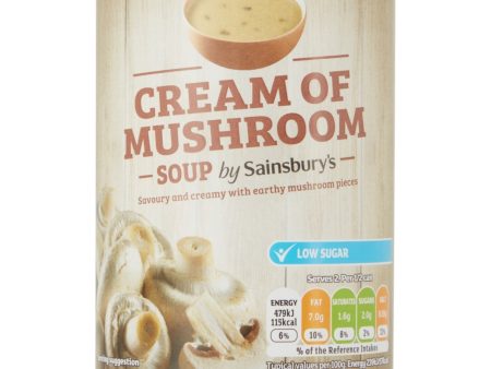 Sainsburys Cream Of Mushroom Soup 400g Discount