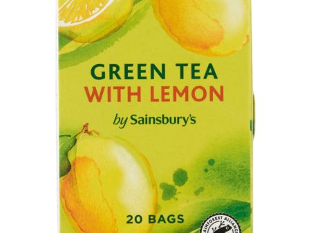 Sainsburys Green Tea Lemon Teabag 20pcs pack Hot on Sale