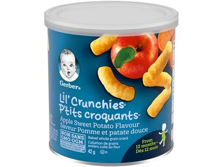 Gerber Snacks For Baby Lil Crunchies Apple Sweet Potato Snack 42g on Sale