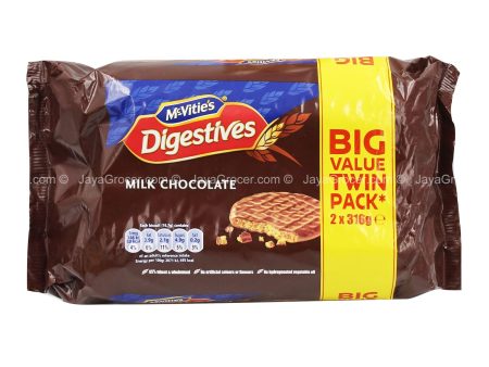 McVities Digestives Milk Chocolate (Twin Pack) 632g Online Sale