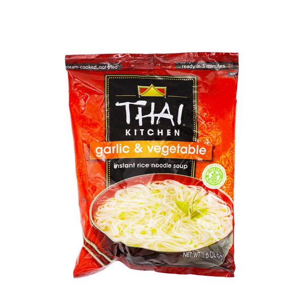 Thai Kitchen Garlic & Vegetable Instant Rice Noodle Soup 1.6oz For Sale