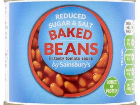 Sainsbury s Reduce Sugar & Salt Baked Beans in Tomato Sauce 200g Discount