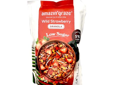 Amazin Graze Low Sugar Wild Strawberry Granola 250g Online