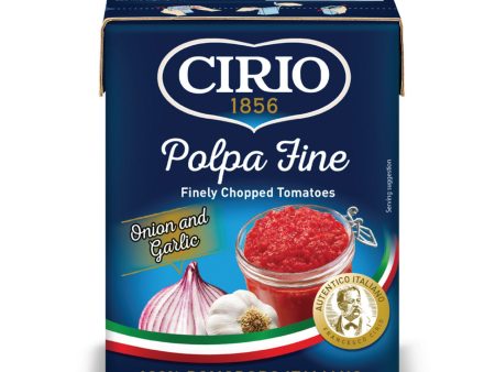 Cirio Polpa Fine Chopped Tomato Onion Garlic 390g Online