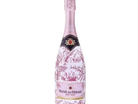 Veuve Du Vernay Rose Toile De Jouy 750ml Hot on Sale