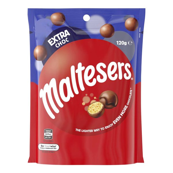 Maltesers Extra Chocolate Pouch 120g For Cheap